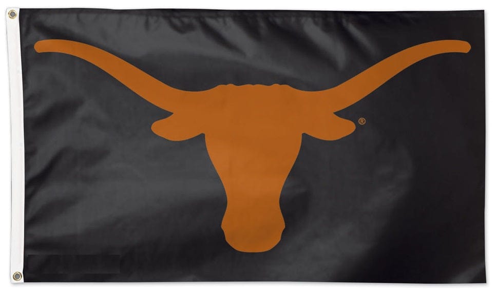 Texas Longhorns Flag 3x5 Black Logo 02335115 Heartland Flags