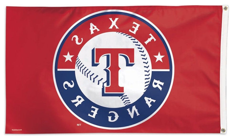 Texas Rangers Flag 3x5 Logo Red 26719117 Heartland Flags