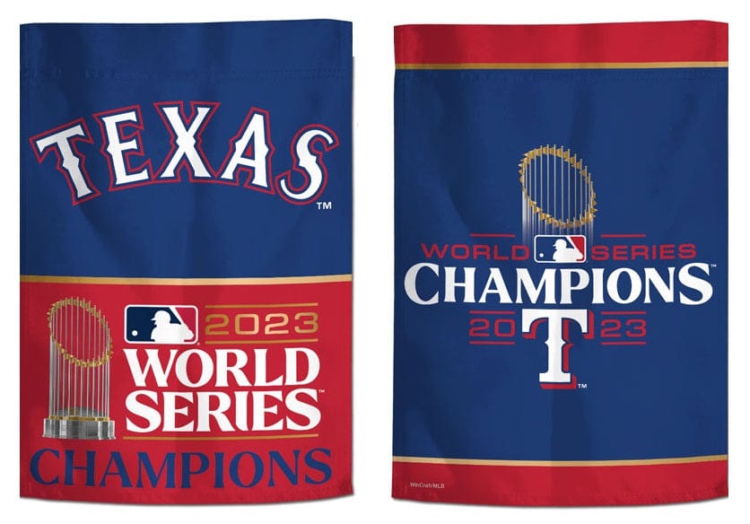 Texas Rangers Garden Flag 2 Sided 2023 World Series Champions 73647325 Heartland Flags