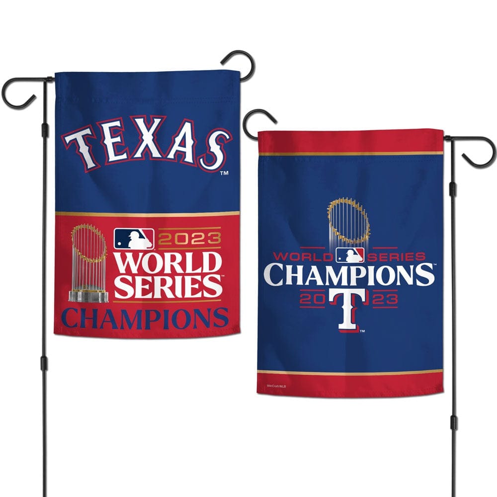 Texas Rangers Garden Flag 2 Sided 2023 World Series Champions 73647325 Heartland Flags