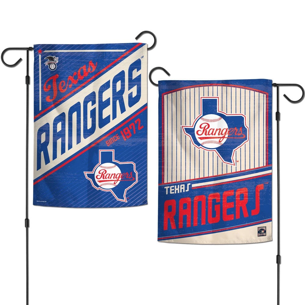Texas Rangers Garden Flag 2 Sided Pinstripe 72372323 Heartland Flags