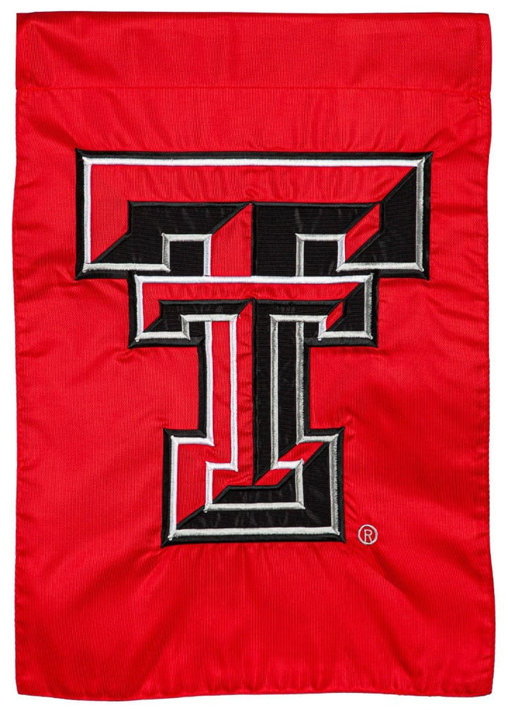 Texas Tech University Garden Flag 2 Sided Applique Logo 16A963 Heartland Flags