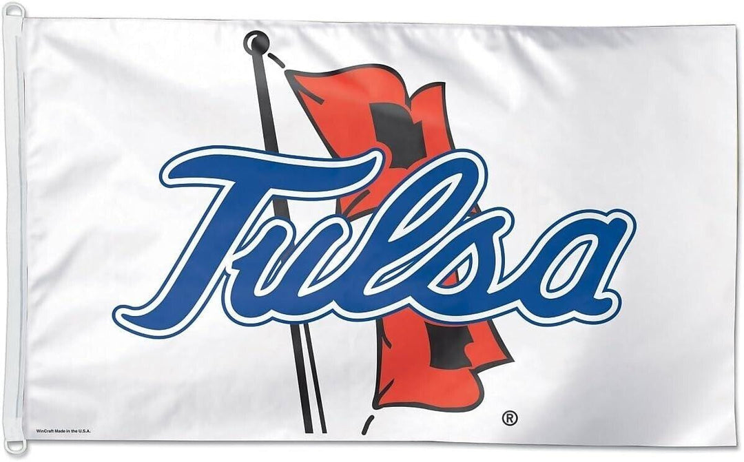 Tulsa Golden Hurricanes Flag 3x5 Logo D-Rings 646149 Heartland Flags