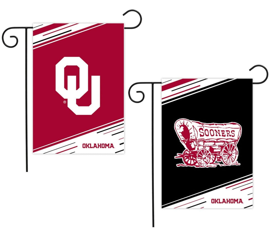 University of Oklahoma Garden Flag 2 Boomer Sooner G02151 Heartland Flags