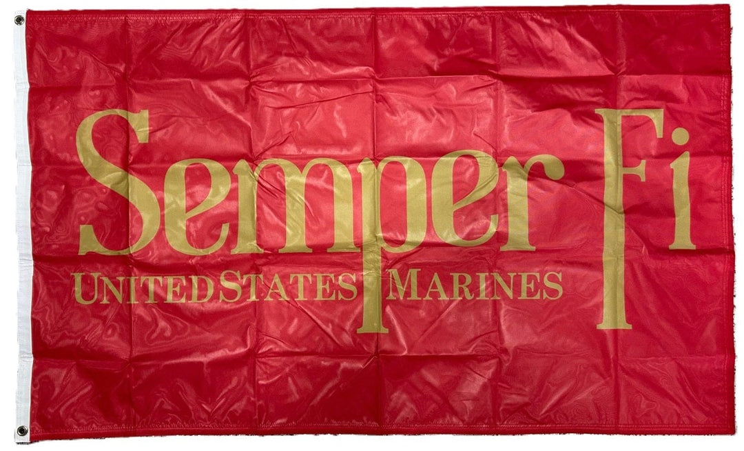 US Marines Flag 3x5 Semper Fi Nylon Made in the USA Licensed 652F02161 Heartland Flags