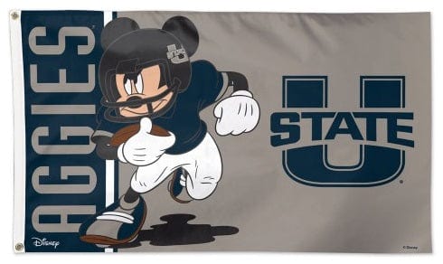 Utah State Flag 3x5 Mickey Mouse Aggies Football Disney 94751118 Heartland Flags