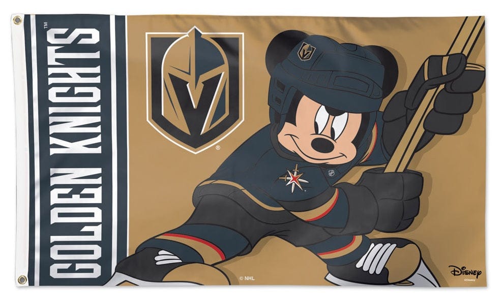 Vegas Golden Knights Flag 3x5 Mickey Mouse Hockey 25059320 Heartland Flags
