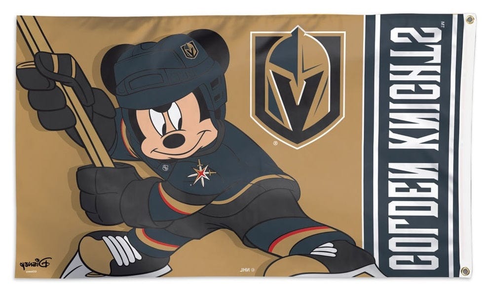 Vegas Golden Knights Flag 3x5 Mickey Mouse Hockey 25059320 Heartland Flags