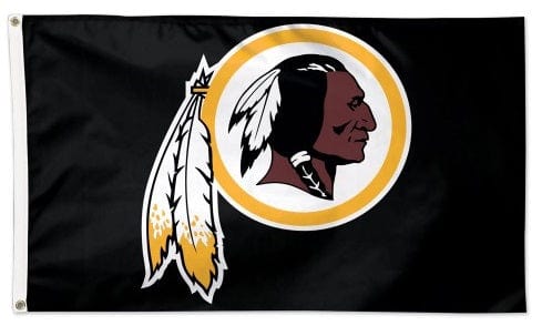 Washington Commanders Flag 3x5 Black Throwback Logo 45323117 Heartland Flags