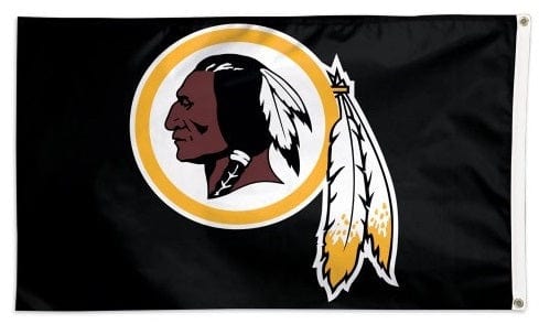 Washington Commanders Flag 3x5 Black Throwback Logo 45323117 Heartland Flags