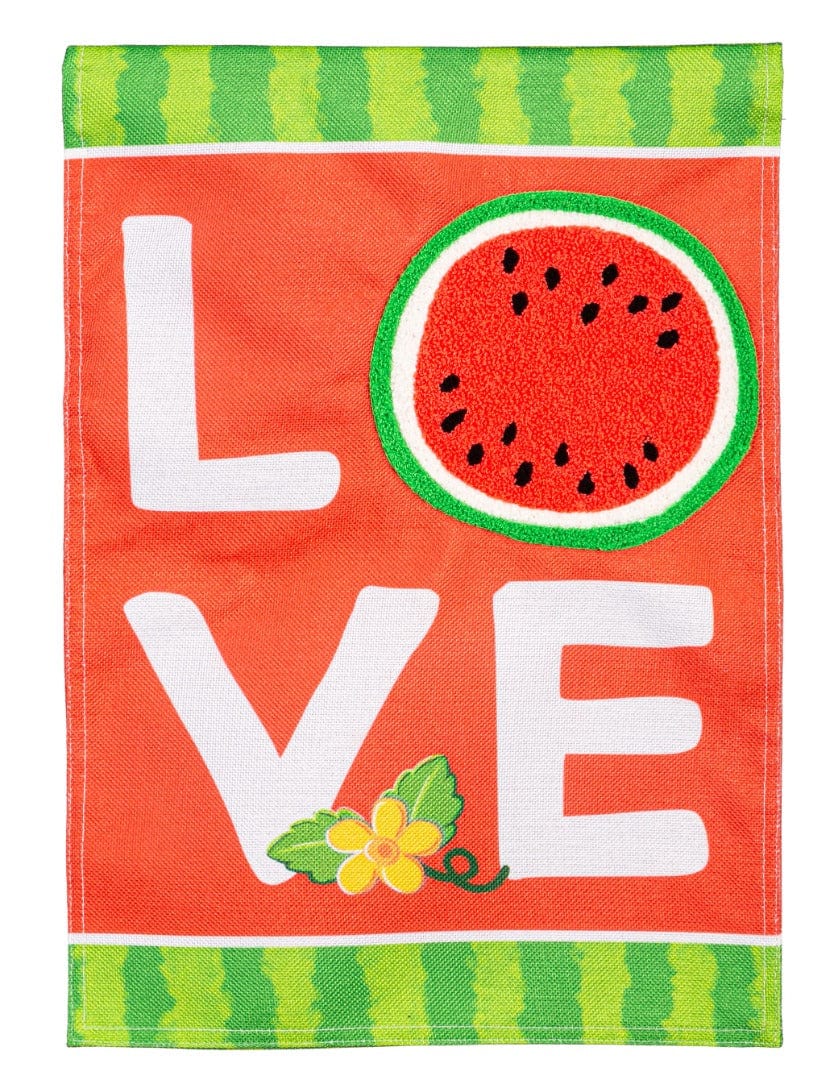 Watermelon Love Garden Flag 2 Sided 14B11858 Heartland Flags