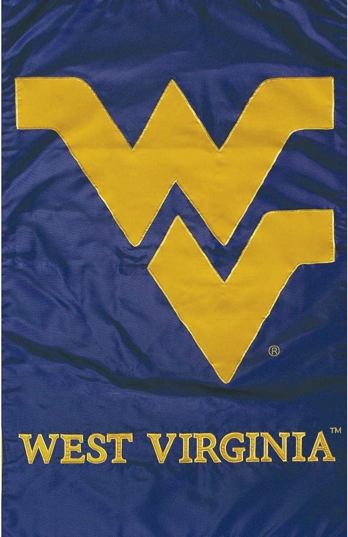 West Virginia University Garden Flag 2 Sided Applique 11967D Heartland Flags