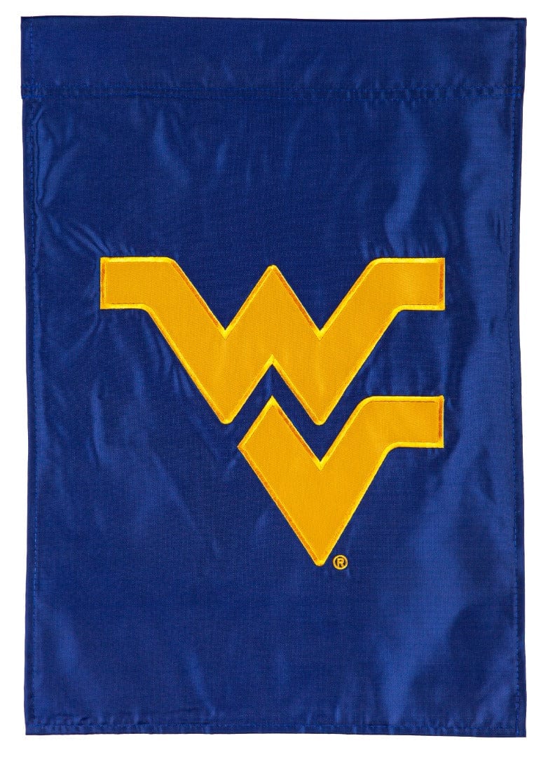 West Virginia University Garden Flag 2 Sided Applique Logo 16A967 Heartland Flags
