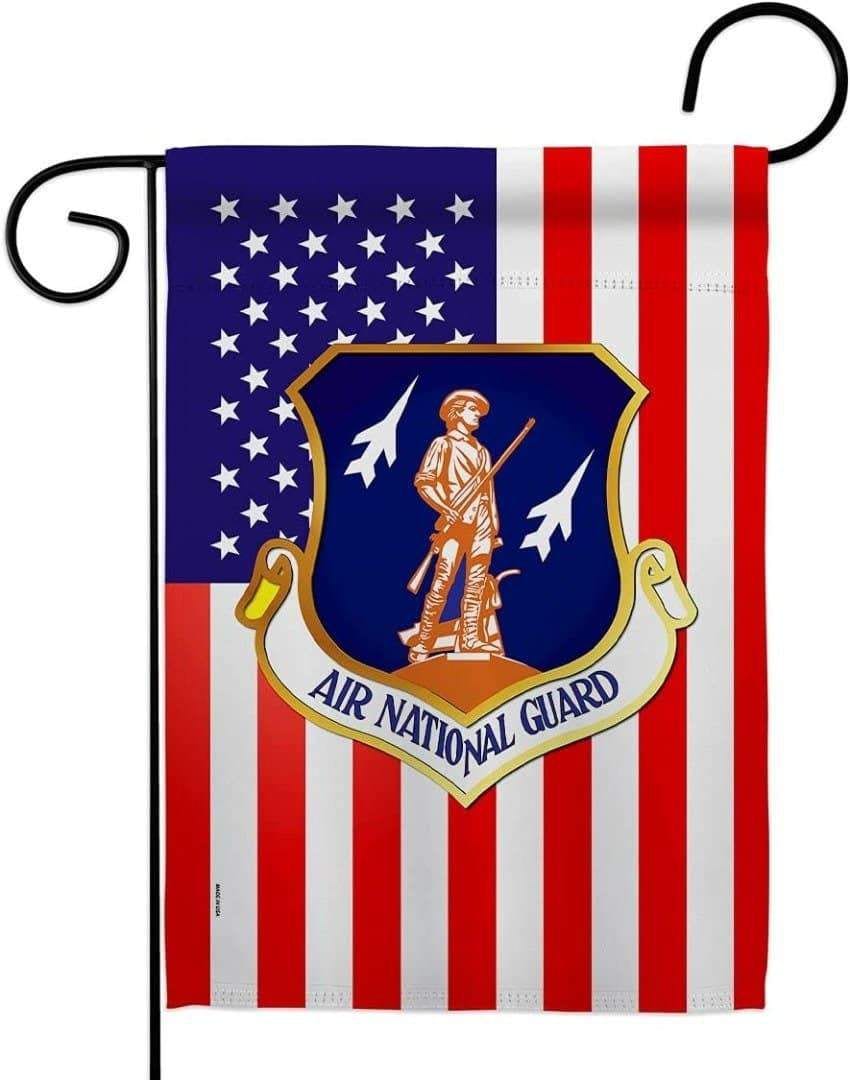 Air National Guard Garden Flag 2 Sided Military heartlandflags