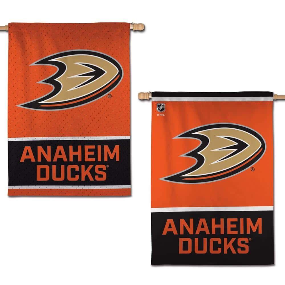 Anaheim Ducks Flag 2 Sided Vertical Banner heartlandflags