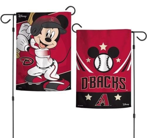 Arizona Diamondbacks Garden Flag 2 Sided Mickey Mouse Disney heartlandflags