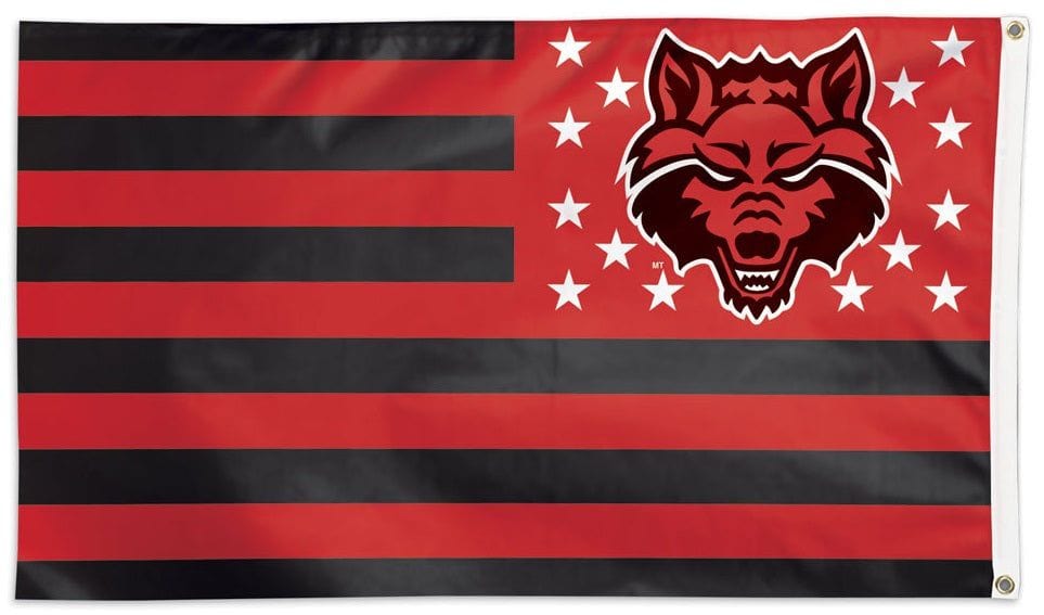 Arkansas State Red Wolves Flag 3x5 Patriotic Stars Stripes heartlandflags