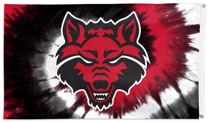 Arkansas State Red Wolves Flag 3x5 Tie Dye heartlandflags