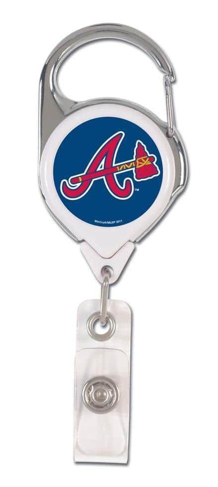 Atlanta Braves Reel Retractable ID Badge Holder 2 Sided heartlandflags