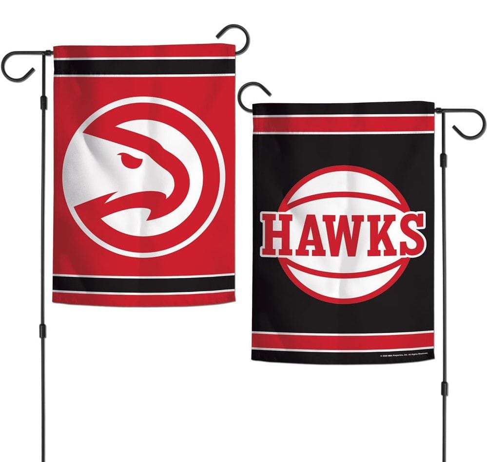 Atlanta Hawks Garden Flag 2 Sided Logo heartlandflags