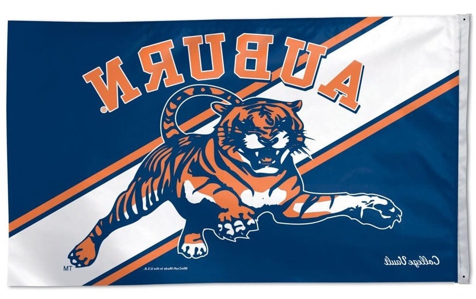 Auburn University Flag 3x5 Throwback Tiger Logo heartlandflags