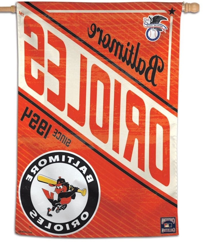 Baltimore Orioles Cooperstown Banner Throwback Logo heartlandflags