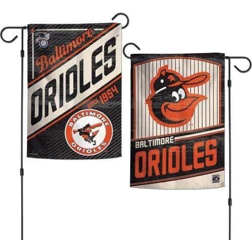 Baltimore Orioles Garden Flag 2 Sided Retro Classic Logo heartlandflags