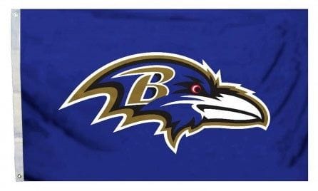 Baltimore Ravens Flag 3x5 Logo Only Purple heartlandflags