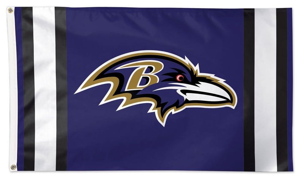 Baltimore Ravens Flag 3x5 Vertical Stripes heartlandflags