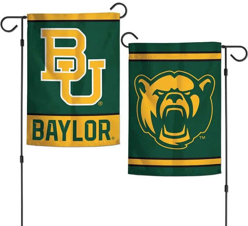 Baylor University Garden Flag 2 Sided Double Logo heartlandflags