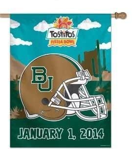 Baylor University House Flag 2014 Tostitos Fiesta Bowl Vertical Banner heartlandflags