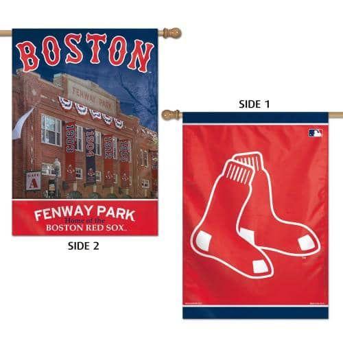 Boston Red Sox Flag 2 Sided Double Logo Vertical House Banner heartlandflags