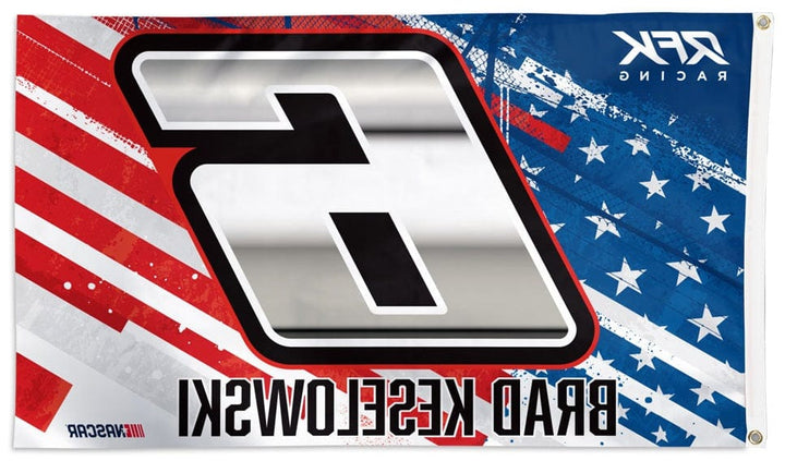 Brad Keselowski Flag 3x5 Patriotic 2023 heartlandflags