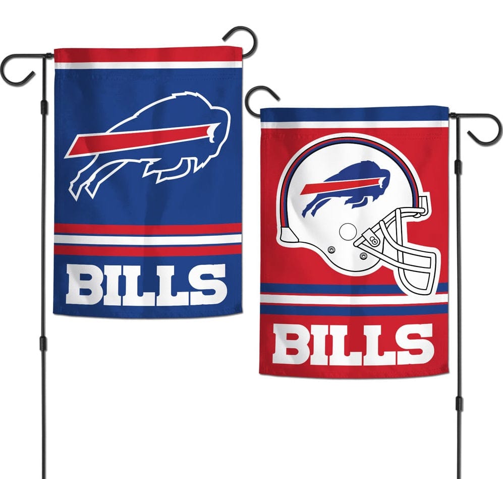 Buffalo Bills Garden Flag 2 Sided Logo Helmet heartlandflags