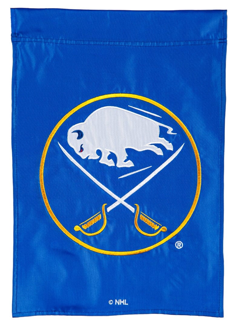 Buffalo Sabres Garden Flag 2 Sided Applique Logo heartlandflags