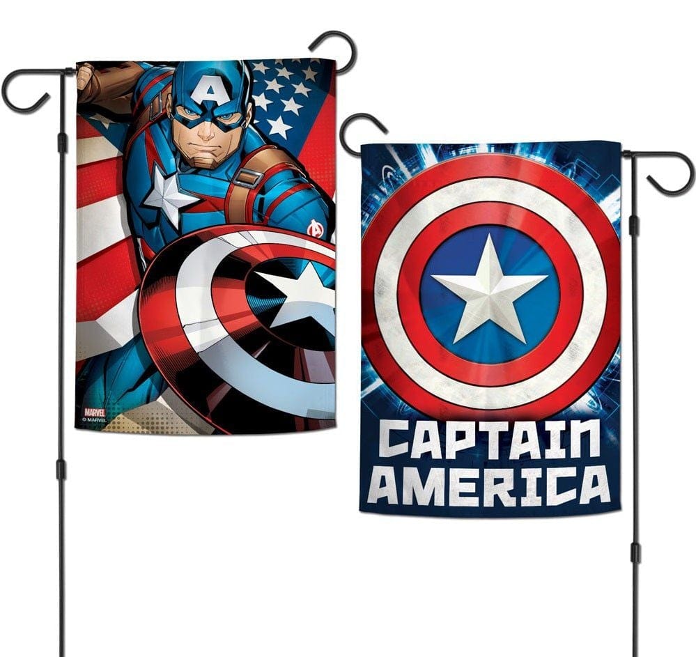 Captain America Garden Flag 2 Sided Marvel Avengers heartlandflags