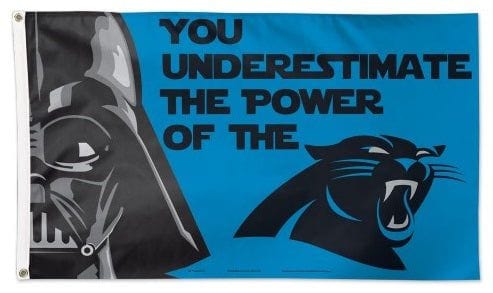 Carolina Panthers Flag 3x5 Star Wars Darth Vader heartlandflags