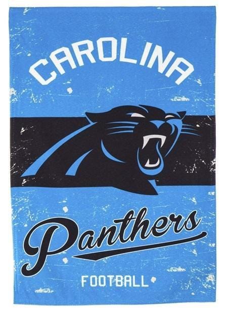 Carolina Panthers Garden Flag 2 Sided Vintage Logo heartlandflags