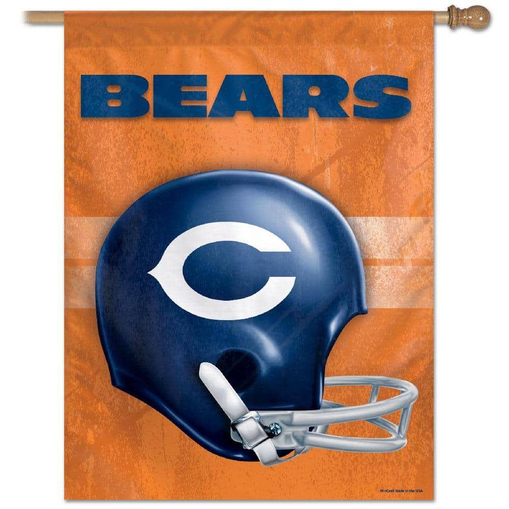 Chicago Bears Flag Throwback Helmet House Banner heartlandflags