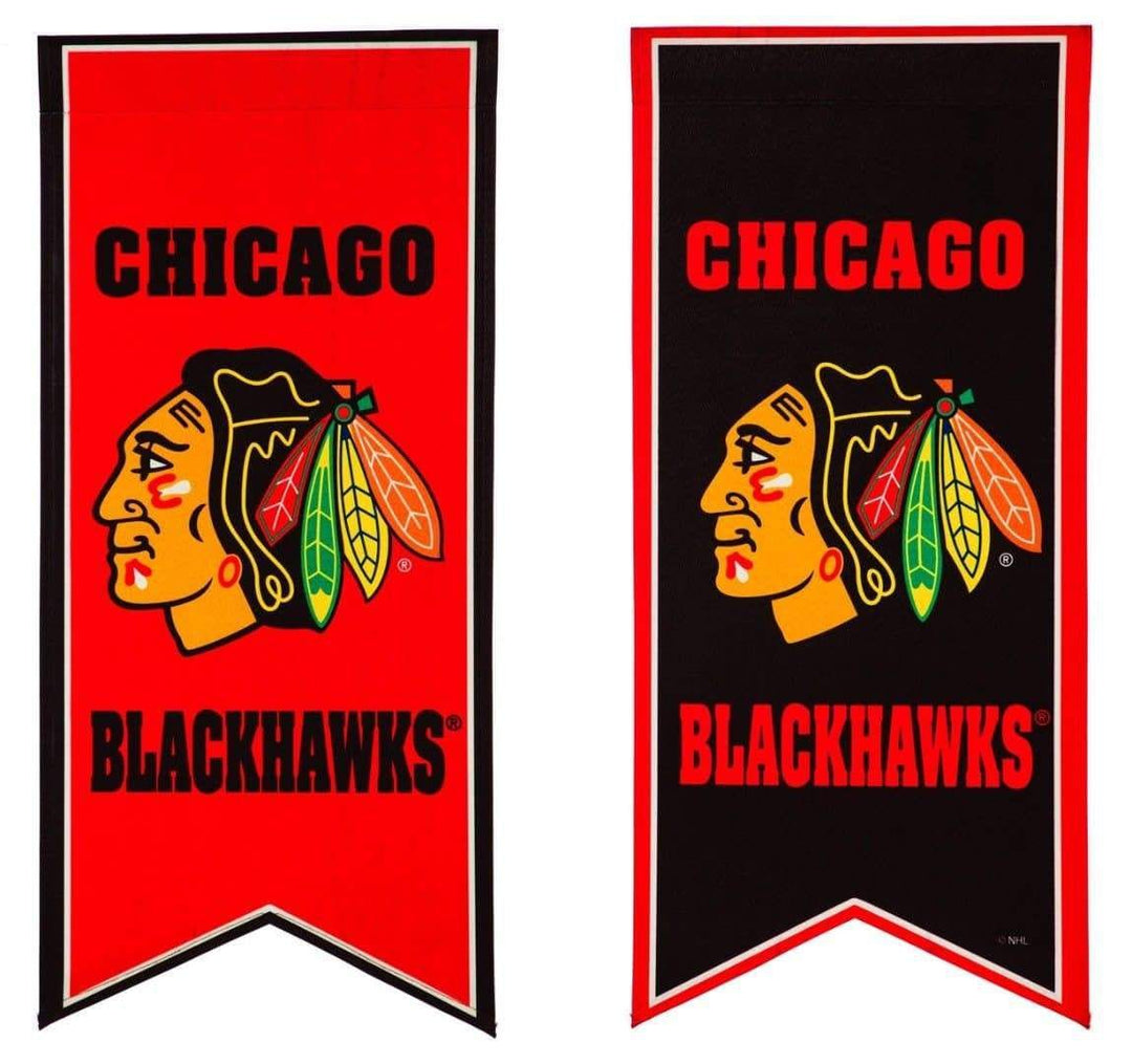 Chicago Blackhawks Garden Flag 2 Sided Long Pennant heartlandflags