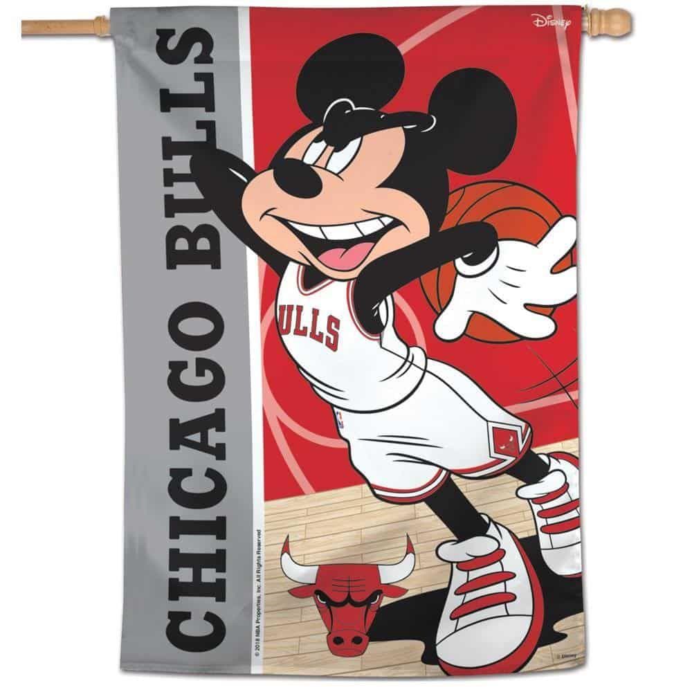 Chicago Bulls House Flag Disney Mickey Mouse heartlandflags