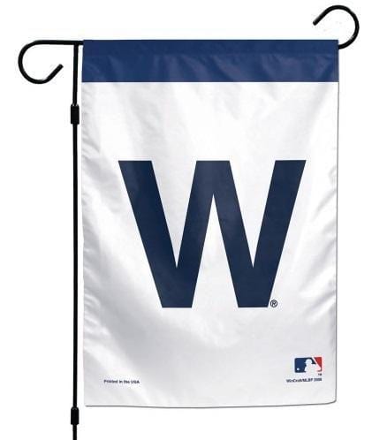 Chicago Cubs Garden Flag 2 Sided W Cubs Win heartlandflags