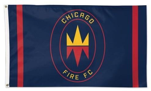 Chicago Fire Flag 3x5 Throwback Logo heartlandflags