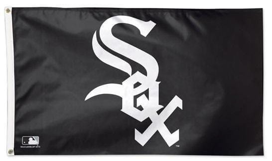 Chicago White Sox Flag 3x5 Logo Black heartlandflags