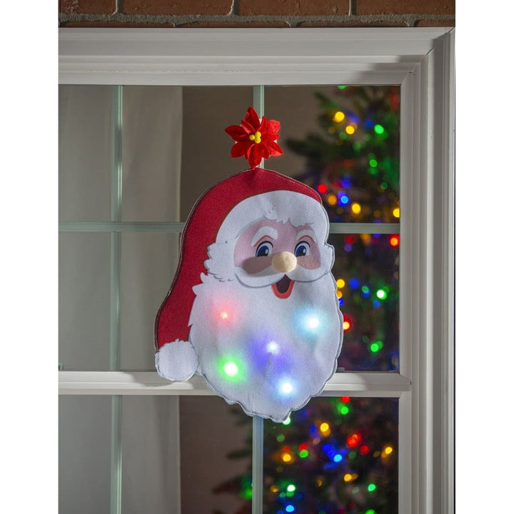 Christmas Jolly Santa LED Window or Door Decoration heartlandflags