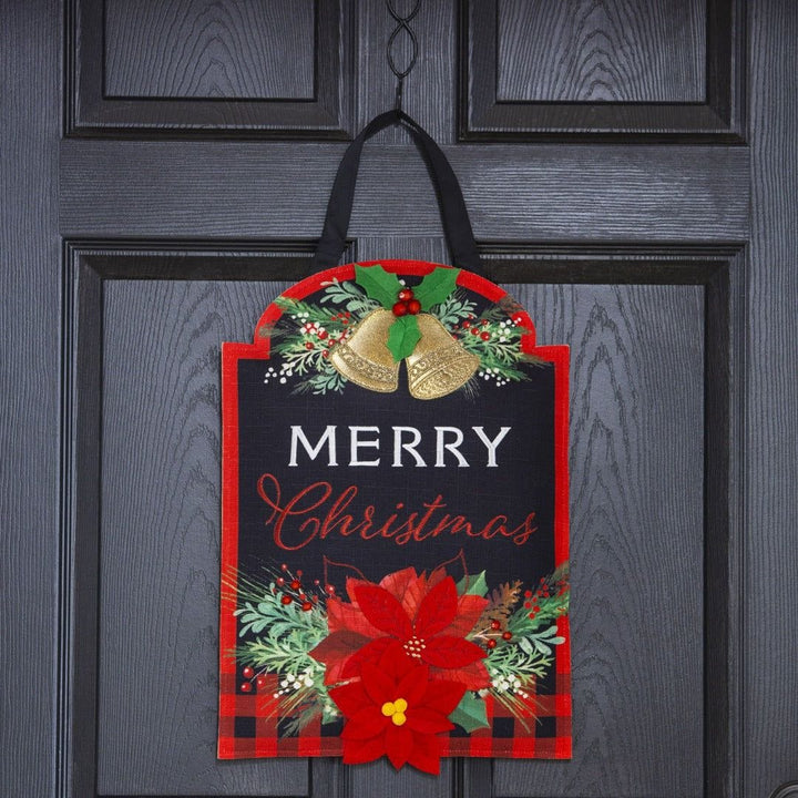 Christmas Joy Door Decoration Hanger Burlap heartlandflags