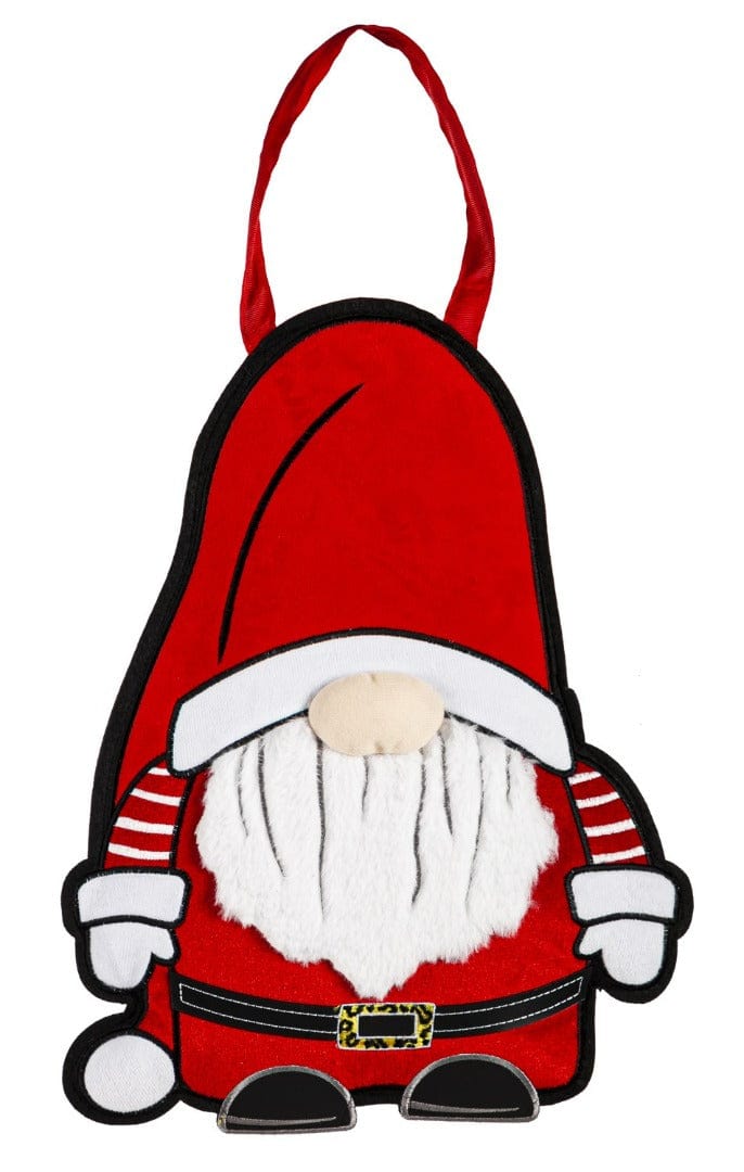 Christmas Patterned Santa Gnome Door Decoration Hanger Burlap heartlandflags