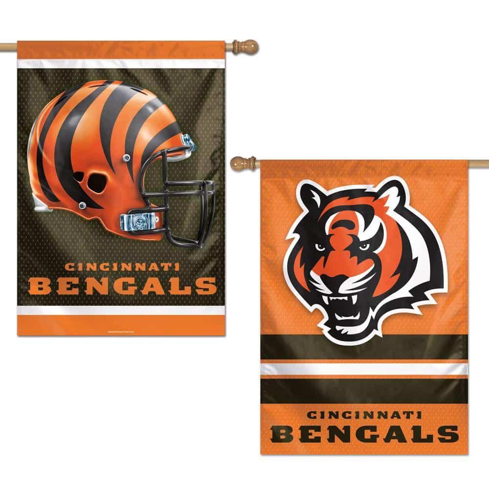 Cincinnati Bengals Flag 2 Sided Vertical Banner heartlandflags