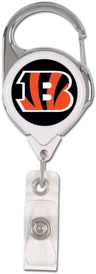 Cincinnati Bengals Reel 2 Sided Domed Name Badge Holder heartlandflags