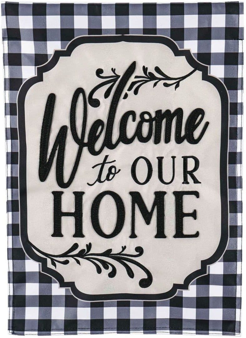 Classic Welcome Home Garden Flag 2 Sided Applique heartlandflags